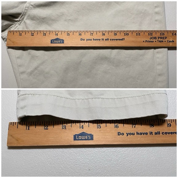 Polo Ralph Lauren Pants 36x30 (37x28.5) Mens Flat Front Chinos Classic Beige - Picture 5 of 8